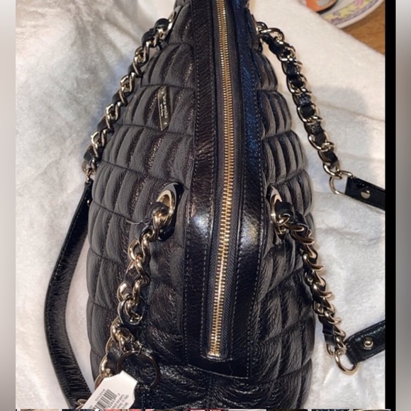 Kate Spade Goldcoast Georgiana Quilted BLK Satchel - Picture 4 of 16